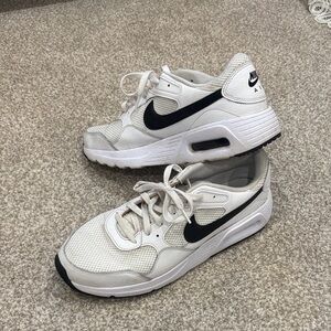 Nike Air White and Black Athletic Shoes
